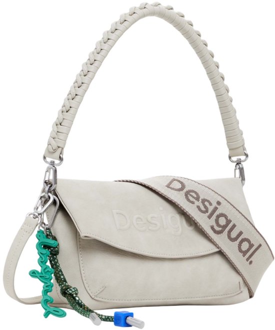 Desigual sac à épaule bandoulière Half Logo Trokel Shoulder Bag Piedra beige