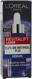 L'Oréal Paris Revitalift Laser serum met 0.2% pure retinol voor de nacht. Vermindert rimpels, zelfs de diepste.