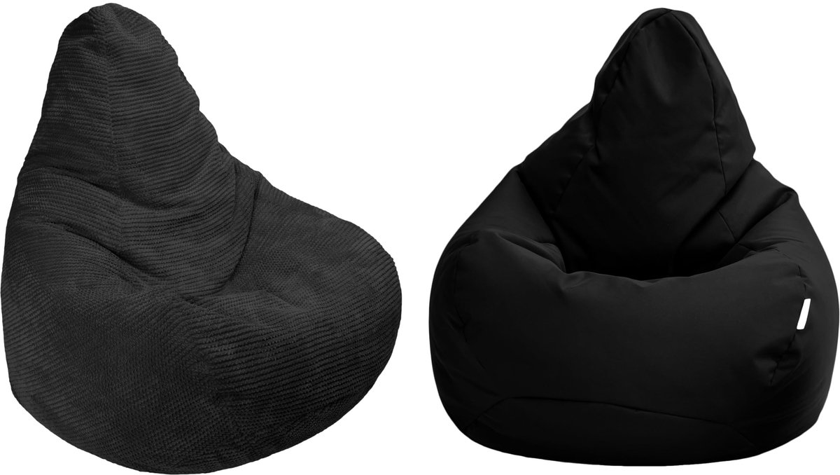 Ibenzoa® Multifunctionele Gaming Zitzak voor Volwassenen met Corduroy Bekleding en Comfortabele Rugleuning