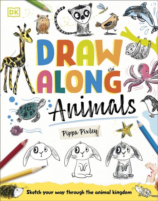 Draw Along Animals - cover