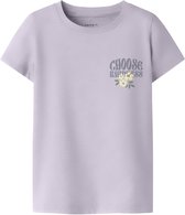 NAME IT - NMFDARTIANA SS TOP - Meisjes - T-shirts - lila - maat 92