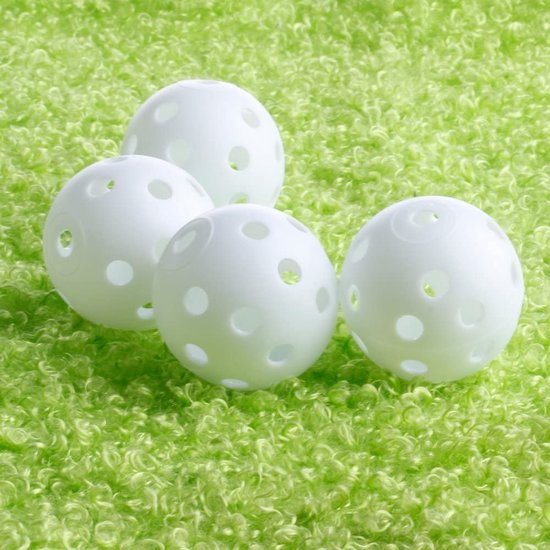 Trainingsgolfballen met gaten 10-pack van Merkloos — afbeelding 3