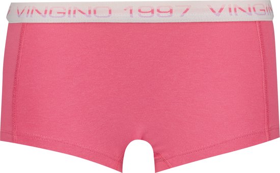 Roze Vingino boxer met witte tailleband met logo.