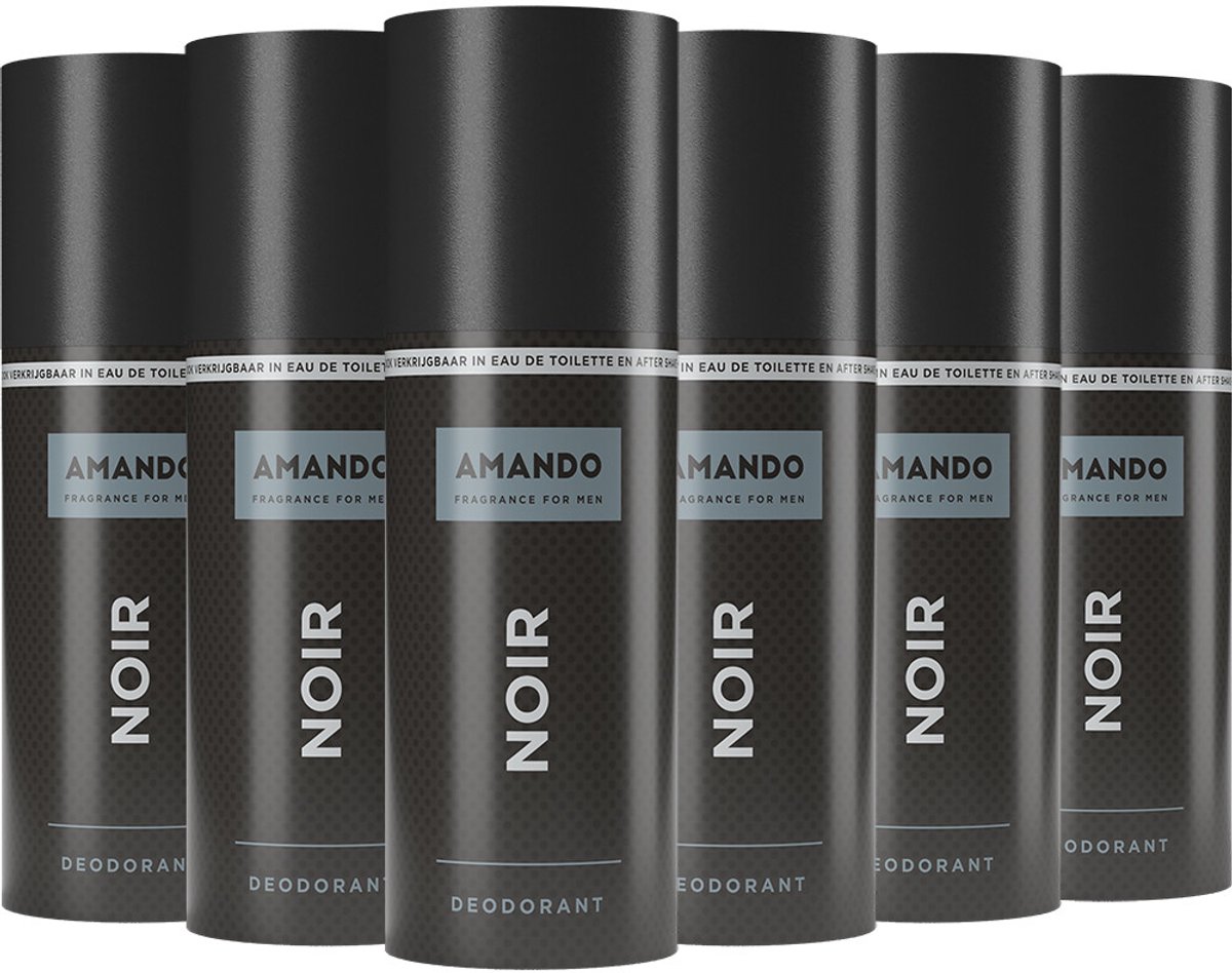 Goedkoopste 6x Amando Deodorant Spray Noir 150 ml