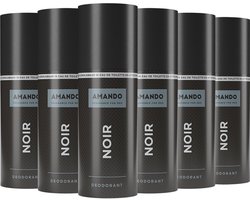 Amando - Noir Deodorant Spray - 6 x 150 ml - Voordeelverpakking