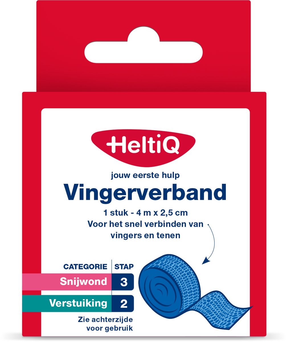 Goedkoopste Heltiq Vingerverband 4m x 2.5cm 1 Stuks
