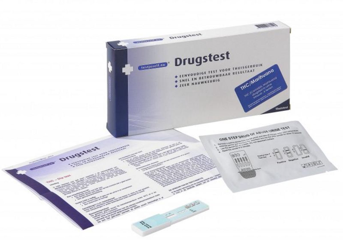 Goedkoopste Testjezelf.nu - Drugtest THC (Cannabis) - 3 stuks - Drugstest
