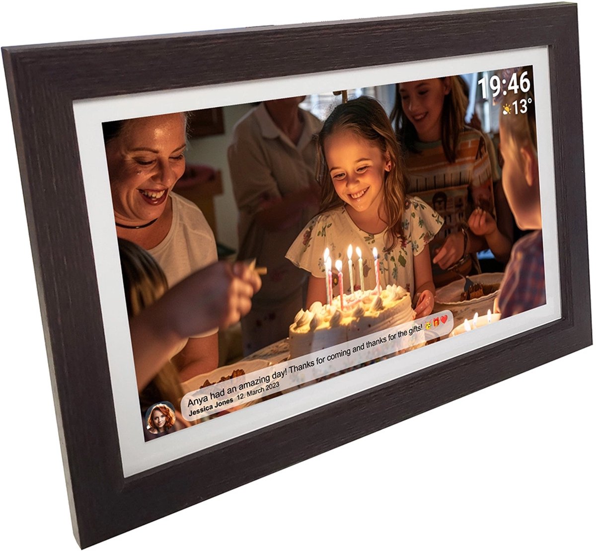 Cadre Photo Numérique Denver 15,6" - Wi-Fi - Écran Tactile IPS Full HD