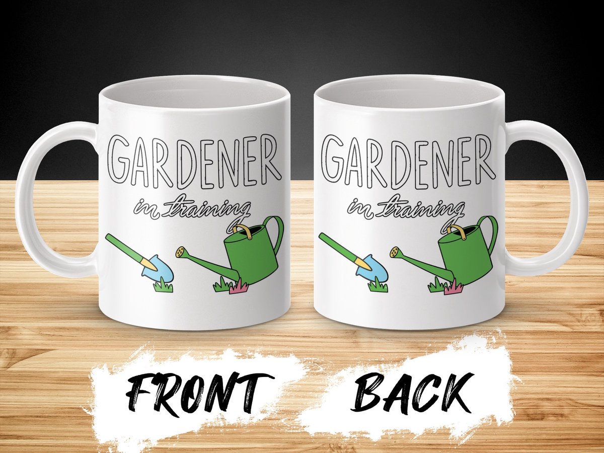 Tuinman in Opleiding Mok, Grappige Tuinieren Mok, Tuin Liefhebber Geschenk, Nieuwe Tuinman, Groene Gieter, Cadeau Idee
