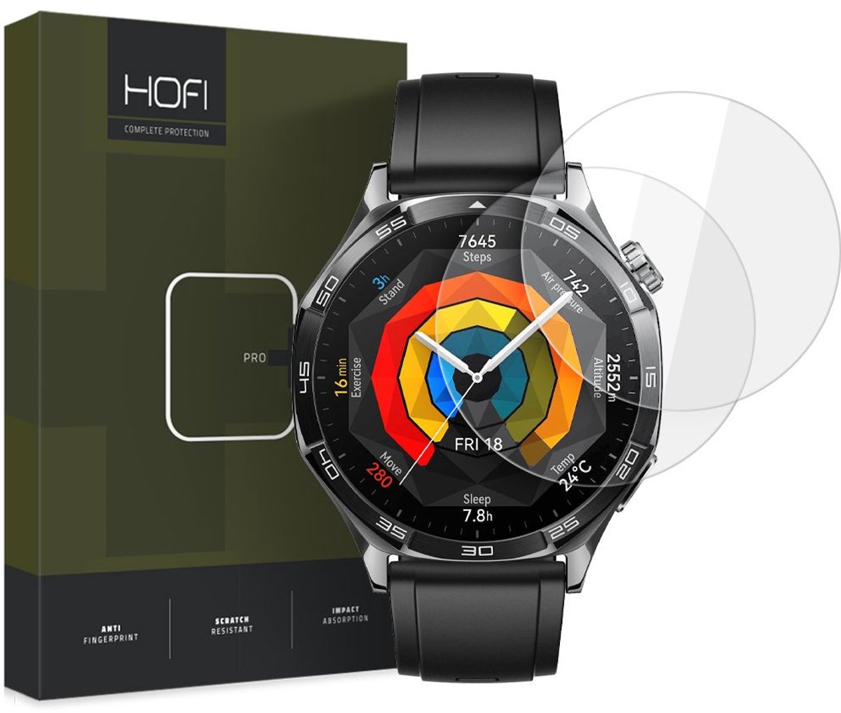 Gehard Glas Hofi Glass Pro+ 2-Pack Huawei Watch Gt 5 (46Mm) Helder
