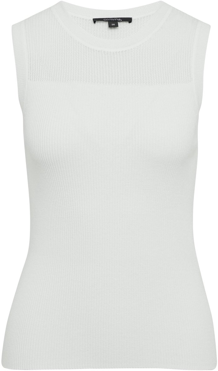 COMMA - Pull - Maat L - Vrouwen - 0120 WHITE - Viscose