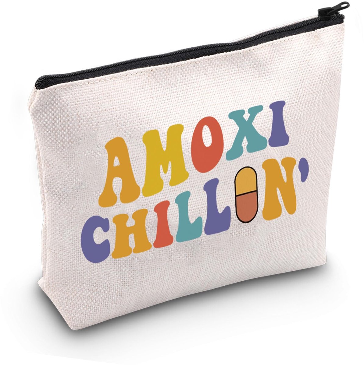 Pharmacist Gift Amoxi Chillin Makeup Bag Pharmacy Technician Gift Doctor Gift Nurse Gift, Amoxi Chillin' Bag Eu