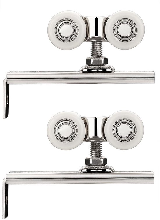 Schuifdeursysteem industrieel mat zwart complete set met hangrollen kopen? Deurscharnieren