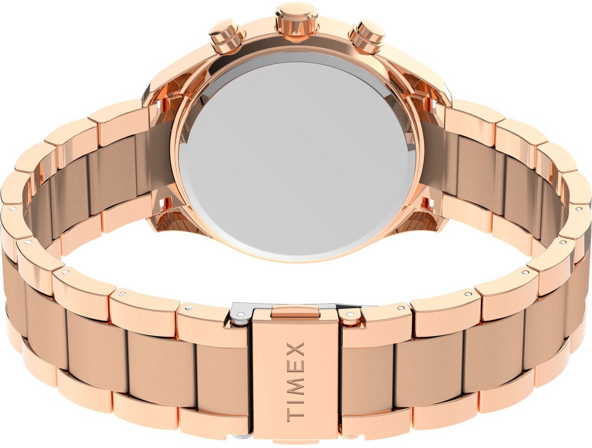 Timex Dress Quartz Analog Chronograph Roségoudkleur Case: 100% Alloy| Bracelet: 100% Alloy 38 mm TW2V57900AJ
