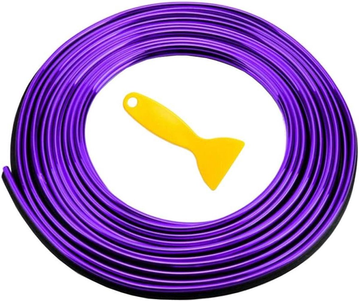 Image of 164ft Autobekleding Interieurstrips Paars - Decoratieve Vuller voor Auto Spleet - Flexibele Randstrip Dashboard - Auto Accessoires