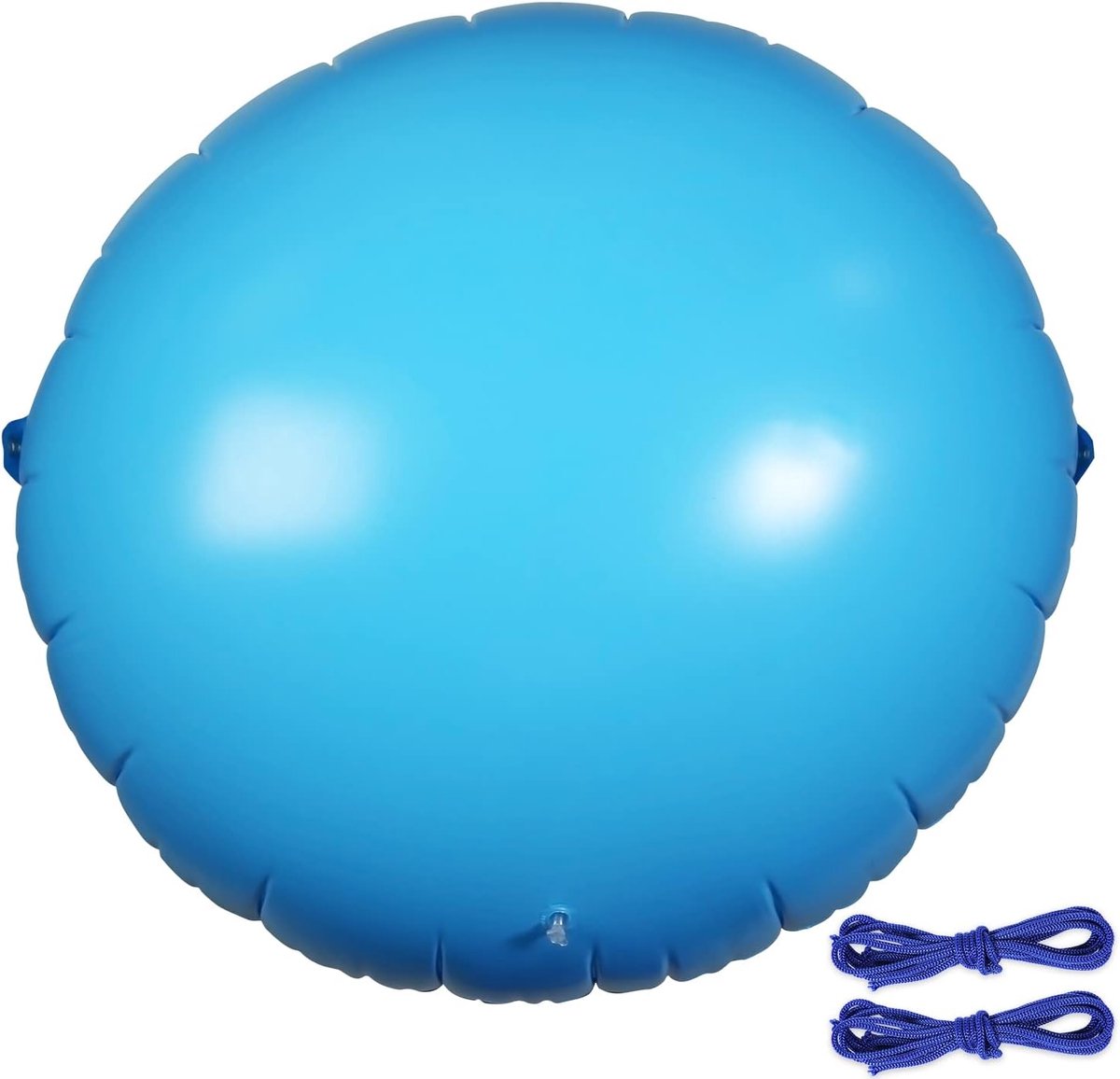 Pool Cushions, 107cmx107cm Inflatable Pool Cushions With Ropes Ice Sequalizer Swimming Pool Winter Cushion Pool Cushions for Above Ground Winter Covers (Round)