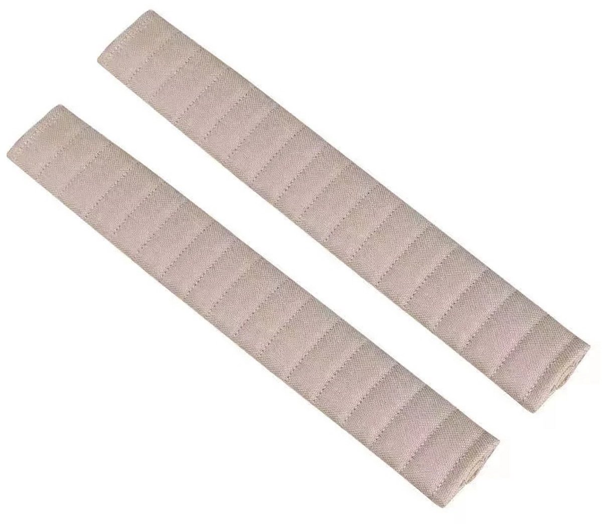 Gordelbeschermer Beige Extra Lang 48 CM - Zachte Gordelhoezen 2 stuks - Gordelkussen - Kasey Products