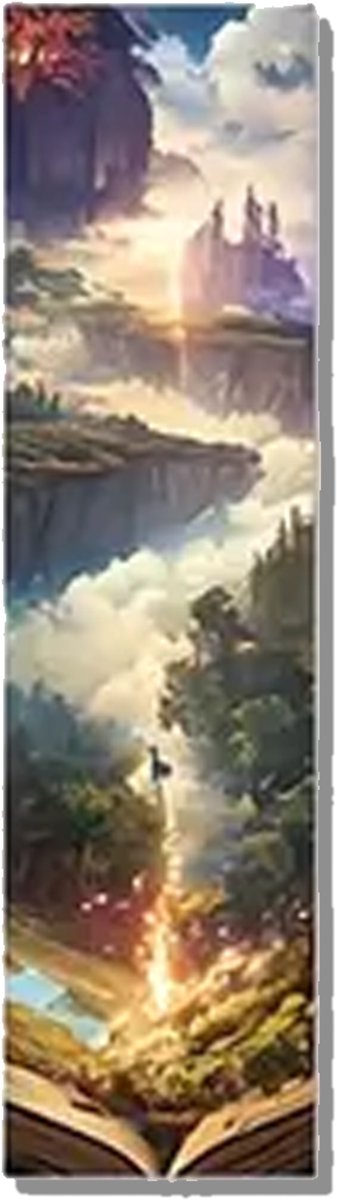 Fantasy Boekenlegger – Bladwijzer – Magisch Design – Enkelzijdig – 15x4 cm – Stevig Karton – Boekenaccessoire