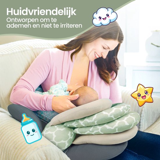 Velox Goods VL-507 Verstelbaar Ergonomisch Kussen voor Borstvoeding - Ondersteunend en Comfortabel van Velox — afbeelding 4