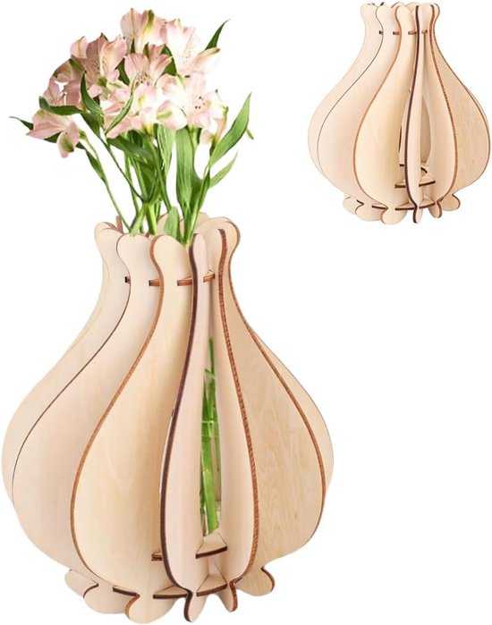 bloemen in een witte vaas - Puzzle Factory