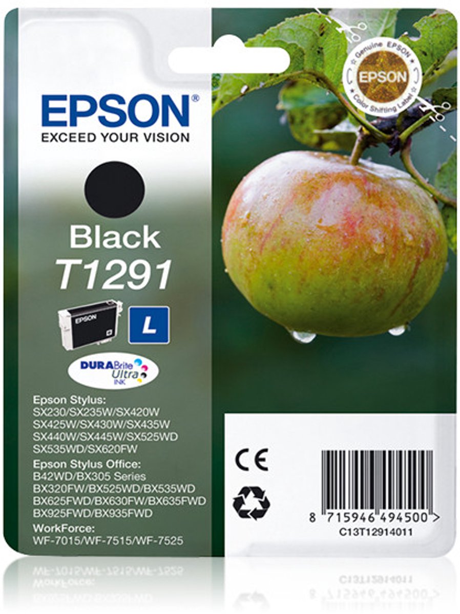 Epson T1291 - Inktcartridge / Zwart