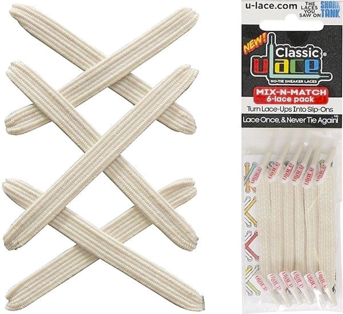 U-Lace Classic -  Elastische Veters - Nude - Mix-N-Match Pack