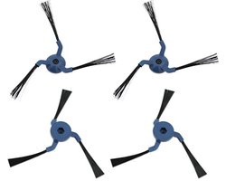 4 Stofzuigeronderdelen -Geschikt voor Eufy X10 Pro Omni Robotstofzuiger（4 zijborstels）