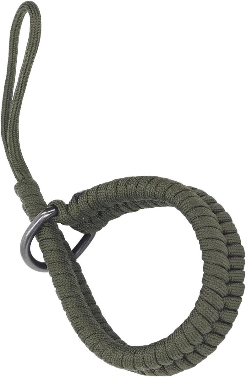 Camerapolsband 35 Cm Lange Handpolsband Lanyard voor DSLR-spiegelloze Camerafotografen - Eenvoudig Te Installeren - OD Groen