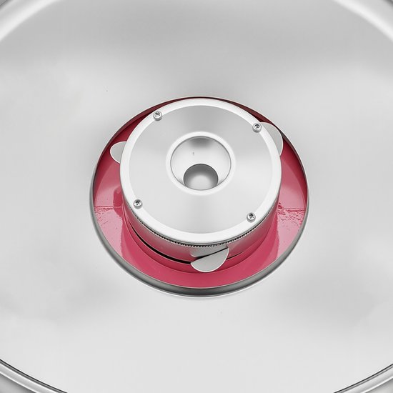 Elektrische Suikerspinmachine voor Commercieel Gebruik (1000 W) met 52 Cm Roestvrijstalen Kom, Suikerlepel En Lade - Ideaal voor Kinderfeestjes, Roze Feestjes — afbeelding 3