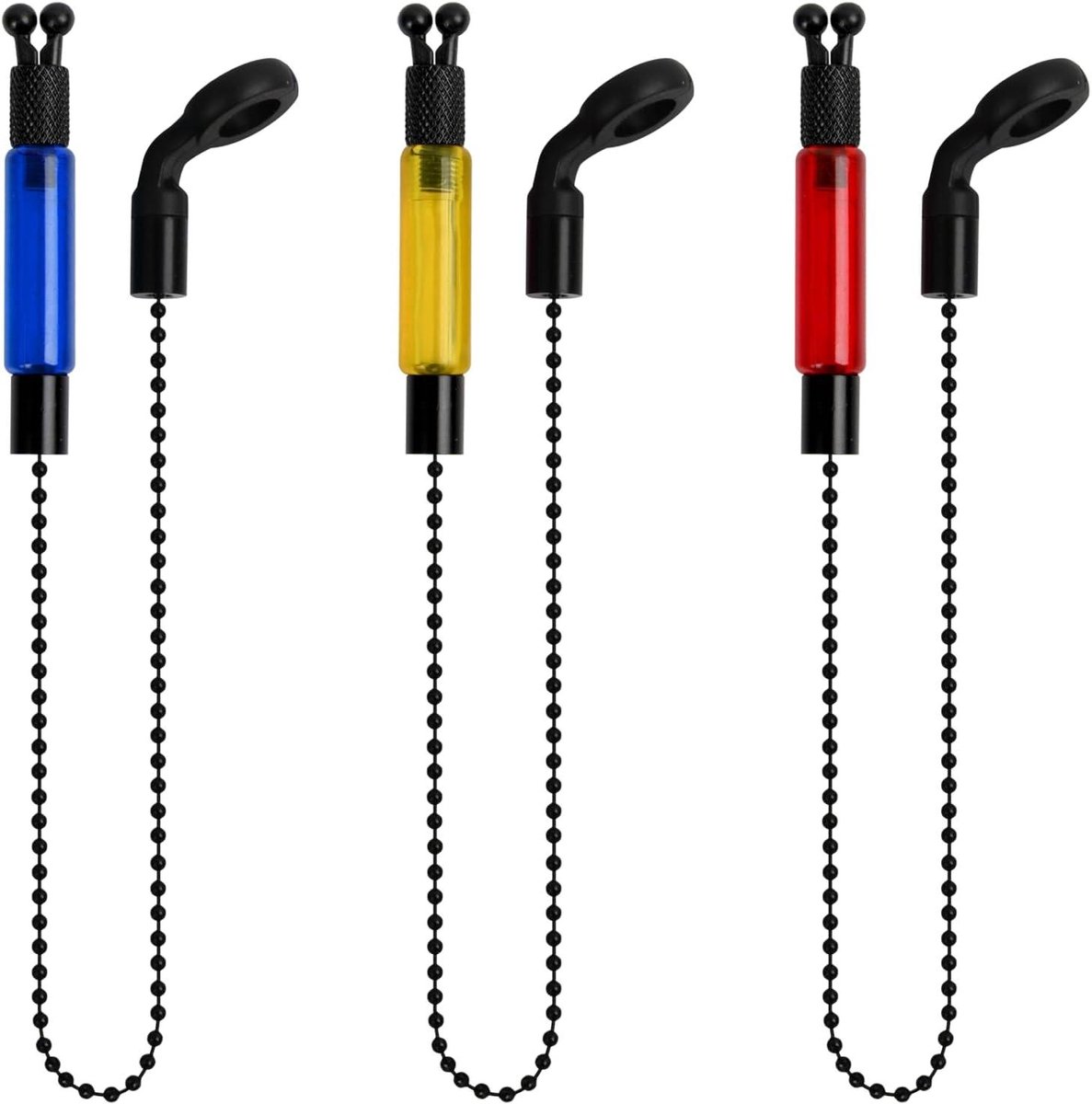 Allecto Plus - Beetverklikkers voor karpervissen - 3 stuks swinger set met ND-beetverklikkers - nachthengelaccessoires voor beter zicht - visaccessoires voor karpervissen(volledige productbeschrijving)