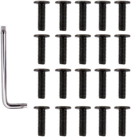 XRXYMQ 30 stuks lenskopschroeven, M5 x 40 mm, platte kopschroeven, binnenzeskant 304 roestvrij stalen schroeven, ronde kopschroeven, volledige schroefdraad, machineschroeven voor meubelinbouw