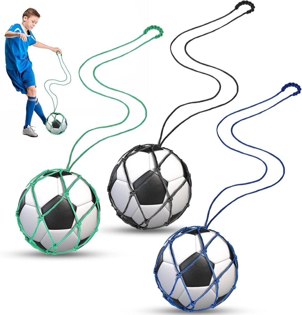 Allecto Plus - Voetbaltraining Hulpmiddel | Voetbal Trainer Net voor Kinderen en Volwassenen | Beginners en Professionals | Voetbalaccessoires