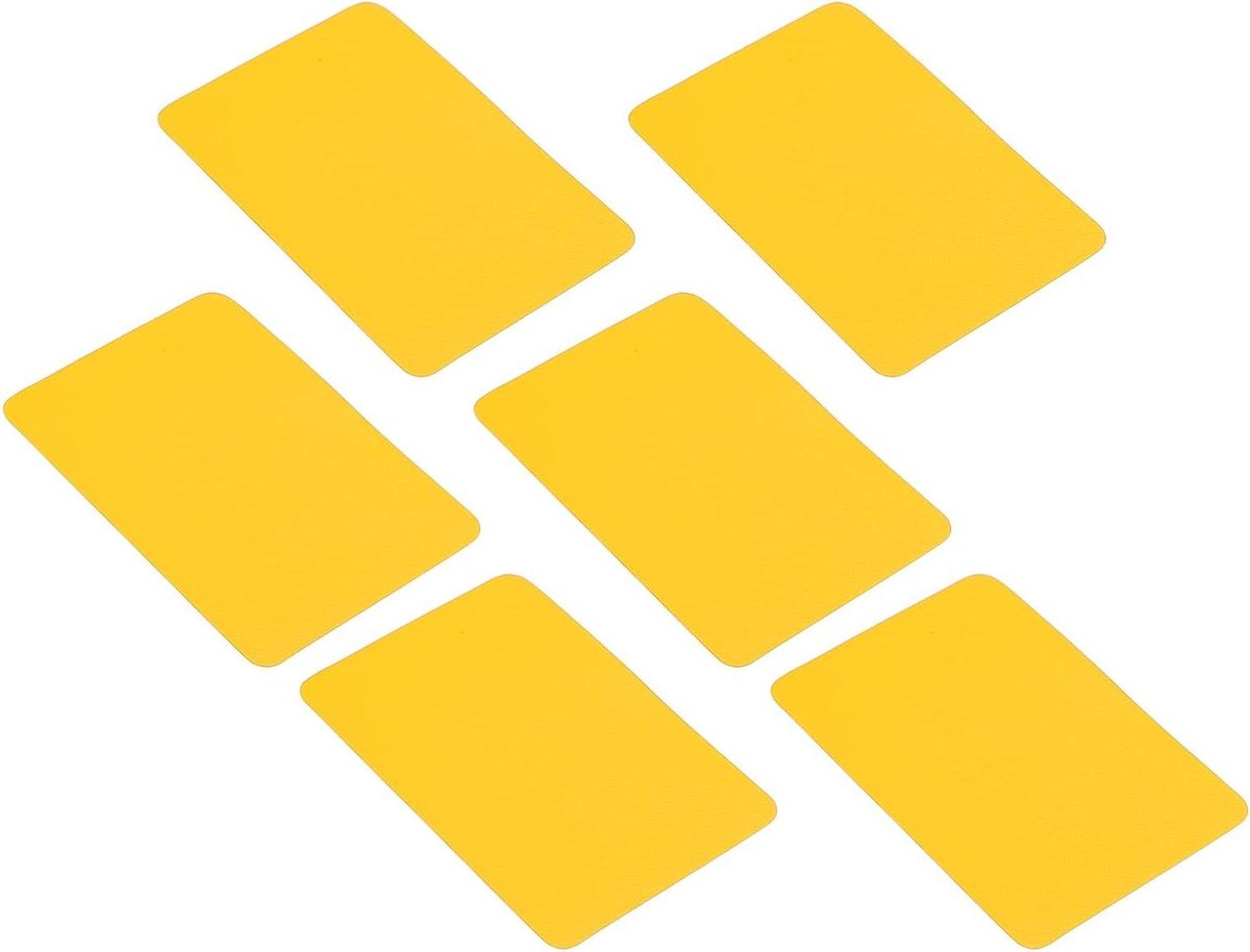 Allecto Plus - 6-delige Reparatieset voor rubberboot en kajak - Boot reparatie met pvc-patches voor waterspeelgoed en vlotten - Geel