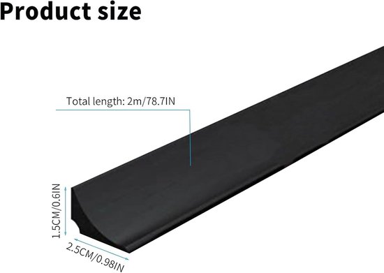 100 cm waterdam douche barrière en retentiesysteem, zelfklevende douche dorpel Badkamer waterstopper Waterdam, badkamer waterkering voor natte en droge scheiding (Kleur : Wit, Maat : 100cm/39.37in