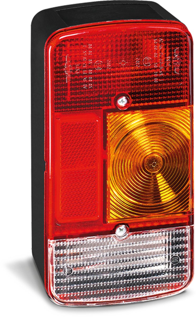 Achterlicht - SIM - 3127 - Verticaal - 7.4 - 18.9cm - Achter - Rem - Richting - Achteruit - 12V-24V