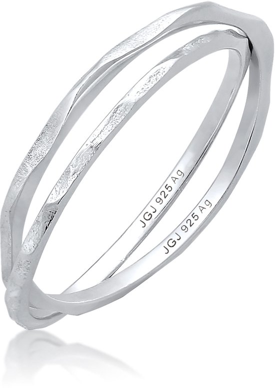 Elli - Ring - Dames Vintage Look Gewikkeld in 925 Sterling Zilver - Dames