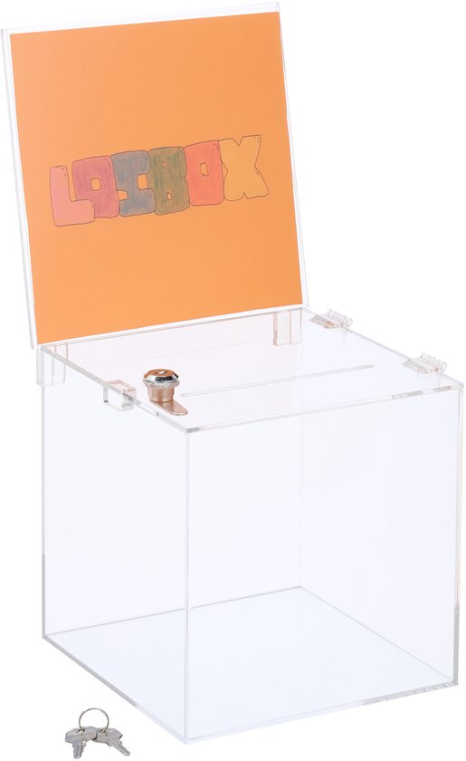 boîte à suggestions avec serrure - support pour panneau - format A6