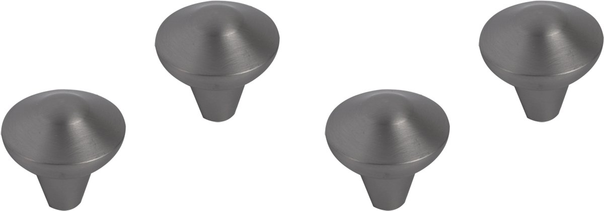 Differnz Groningen knop - 20 mm - gun metal