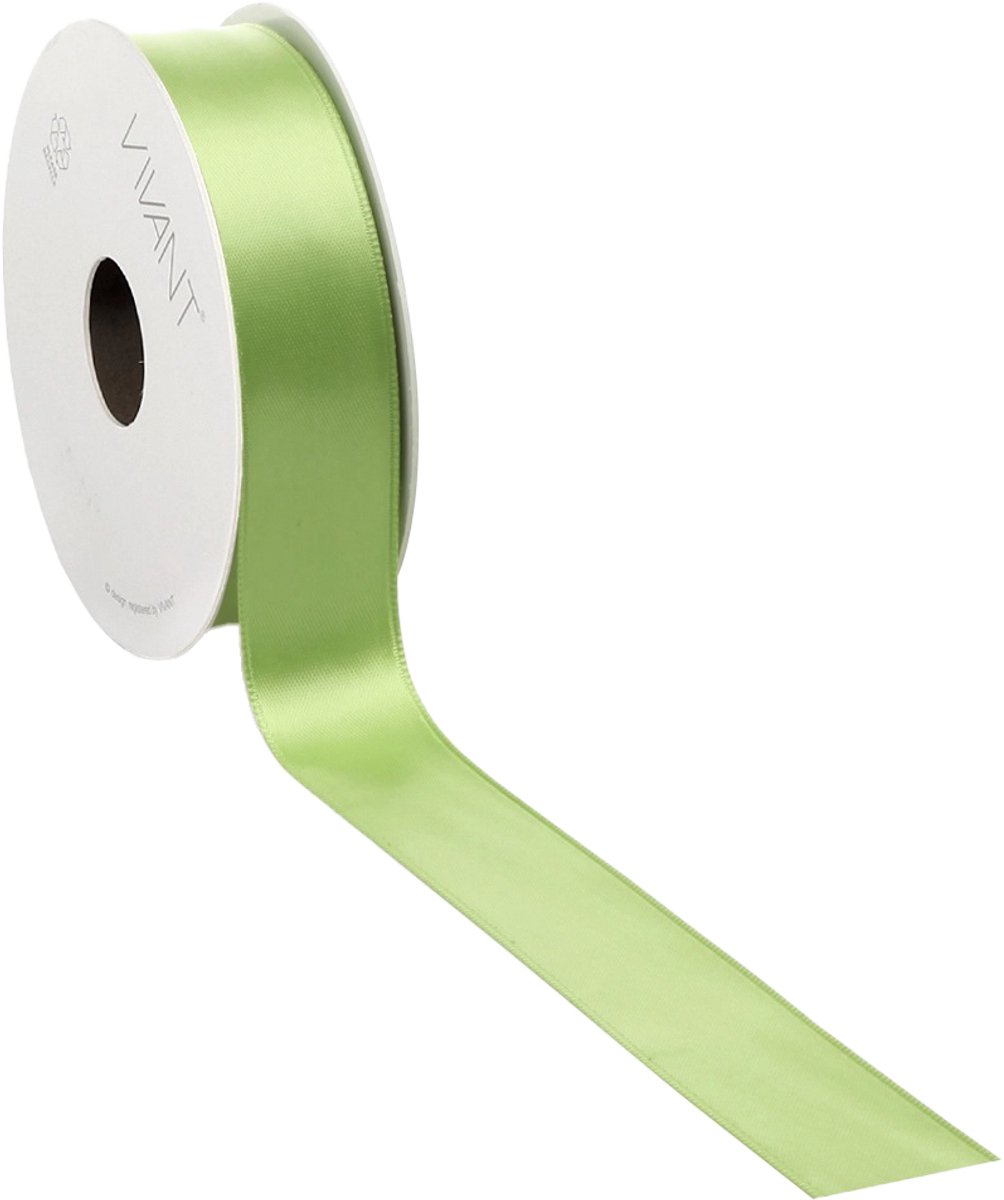 Limoen Satijnlint – 25 mm × 25 m – polyester
