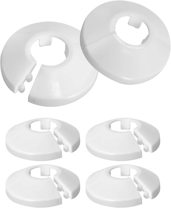 20-delige witte kunststof badkamer radiator buisafdekking trim set 20-delige witte kunststof badkamer radiator buisafdekking trim set
