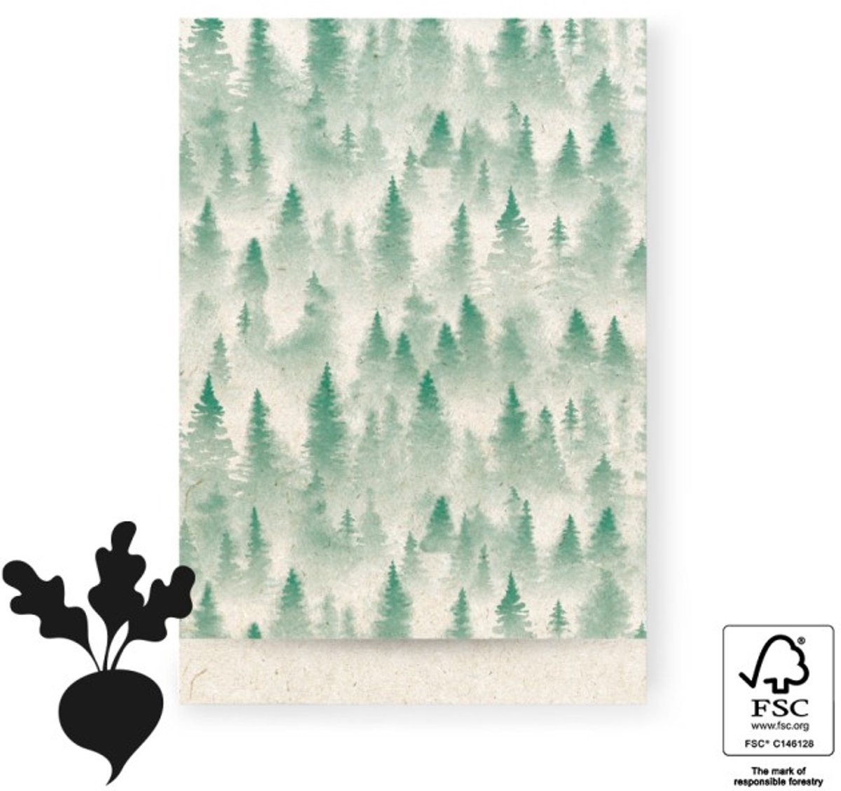 HOP - 10 Cadeauzakjes 17x25 cm - X-mas - Winter Forest
