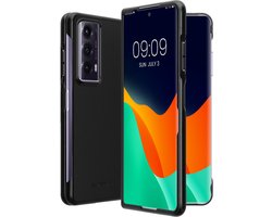 kwmobile Hoesje geschikt voor HONOR Magic V2 - 2-delig telefoonhoesje in zwart - Imitatieleer