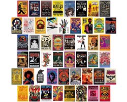Esthetische Foto's Muurcollage - 50 Stuks Muziektheater Muurcollageset - Kunst Posters Indie Kamer Decor - Esthetische Foto voor Muurdecoratie voor Slaapkamer en Woonkamer