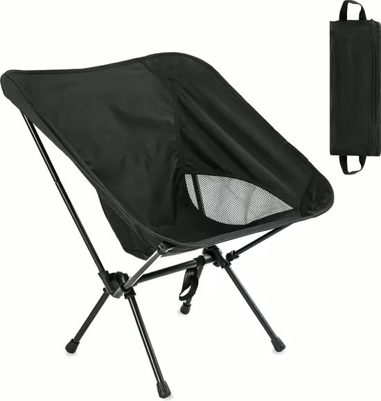 WEJOY 2-in-1 campingstoel, opvouwbaar, 180 kg, met voetensteun, strandstoel met 4-voudig verstelbare rugleuning, ligstoel, relaxstoel, ligstoel met bekerhouder, campingstoel voor camping, outdoor