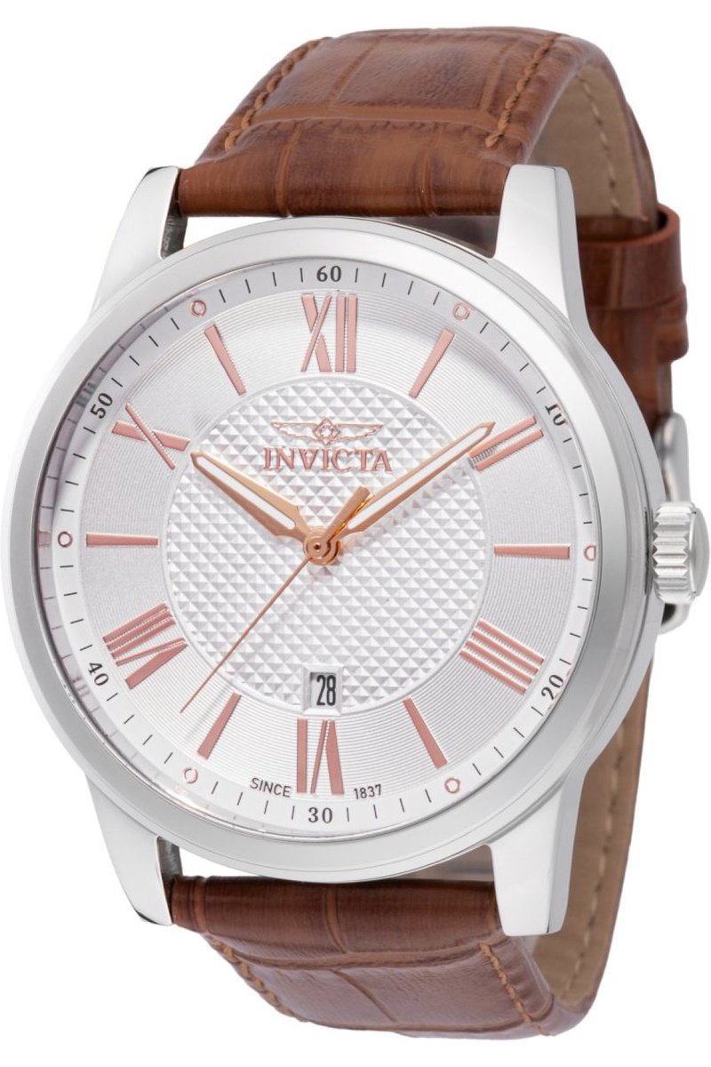 Invicta Celestial 47767 Heren Horloge - Waterdicht - Analoog - Quartz Uurwerk - Roestvrij Staal met zilveren Wijzerplaat - 43mm