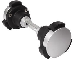 Alberts 415662 LOCINOX veiligheidsknoppaar KIDLOC, geanodiseerd aluminium met polyamide, voor slottypen met een krukstift van 8 mm, met veiligheidsopening door gelijktijdig indrukken en draaien