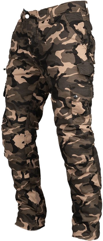 NXSP Motorbroek voor heren, valbestendige jeans met rechte pijpen en 4 beschermende uitrusting, motorfiets racen motorbroek (blauw, 3XL), Blauw