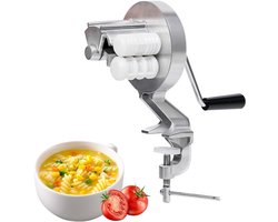 Cavatelli Machine - Aluminium Legering Verse Pasta Machine - Macaroni Machine voor Handmatige Pasta Machine - Handcrank - Draagbare Pasta Machine - Pasta Machine