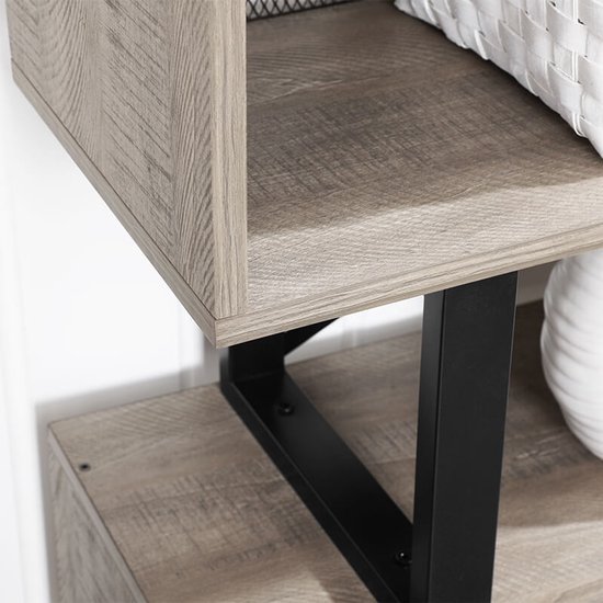 en.casa Råde Boekenkast - Open Kast - Metaal - 180x100x35 cm - Zwart en.casa Råde Boekenkast - Open Kast - Metaal - 180x100x35 cm - Zwart