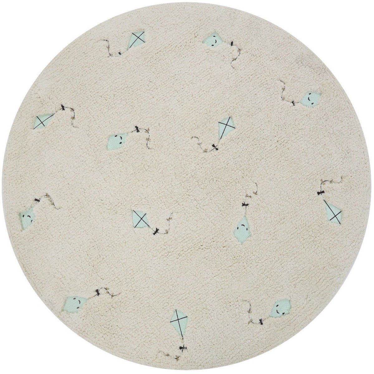 Puck Kite Vloerkleed - 90 cm - Creme